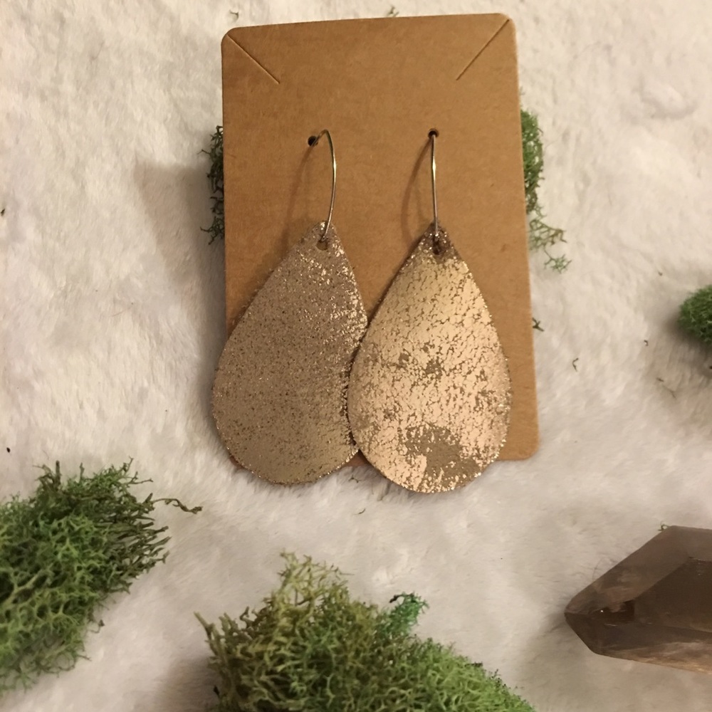 Faux Leather Earrings